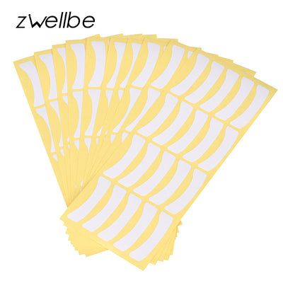 zwellbe 100pairs Wholesale Paper Patches Eyelash Under Eye Pads Lash Eyelash Extension Paper Patches Eye Tips Sticker Wraps