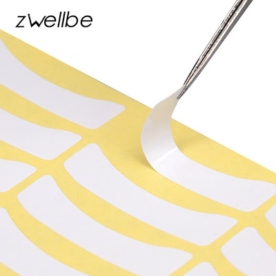zwellbe 100pairs Wholesale Paper Patches Eyelash Under Eye Pads Lash Eyelash Extension Paper Patches Eye Tips Sticker Wraps